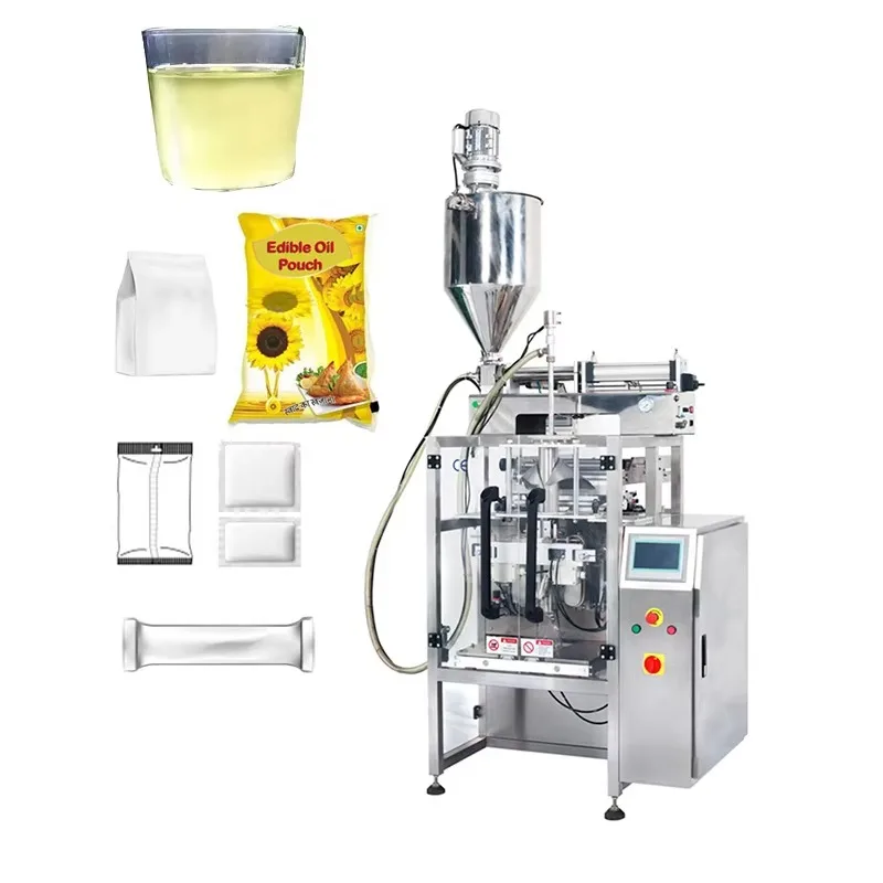 

Custom Vertical Automatic Bag Stick Bag Filling Sealed Packaging Machine for Edible Coconut Wool Mustard Chili Oil