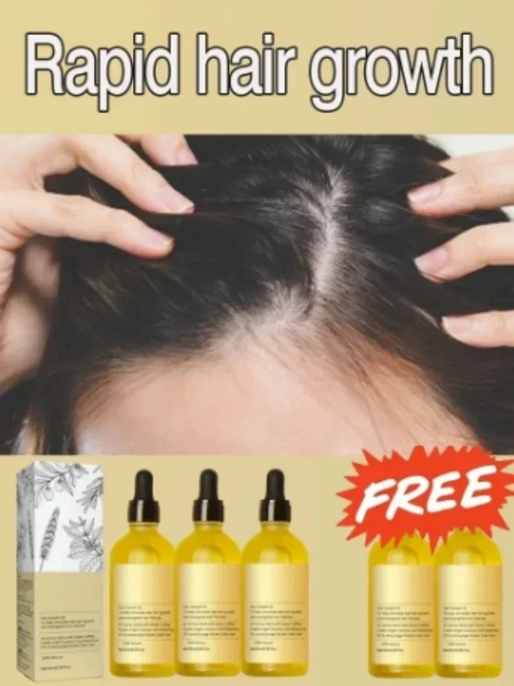 

Natural Hair Growth Oil: Effective Solution for Hair Loss, Nourishing Essential Oil to Repair and Moisturize Damaged Hair