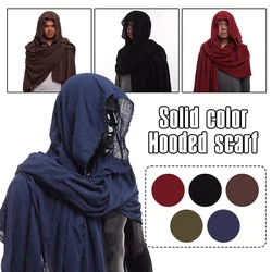 Sciarpa pirata Vintage mantello cappuccio medievale Halloween Cosplay rinascimentale Costume medievale cappuccio sciarpa spalla cappuccio mantello gotico