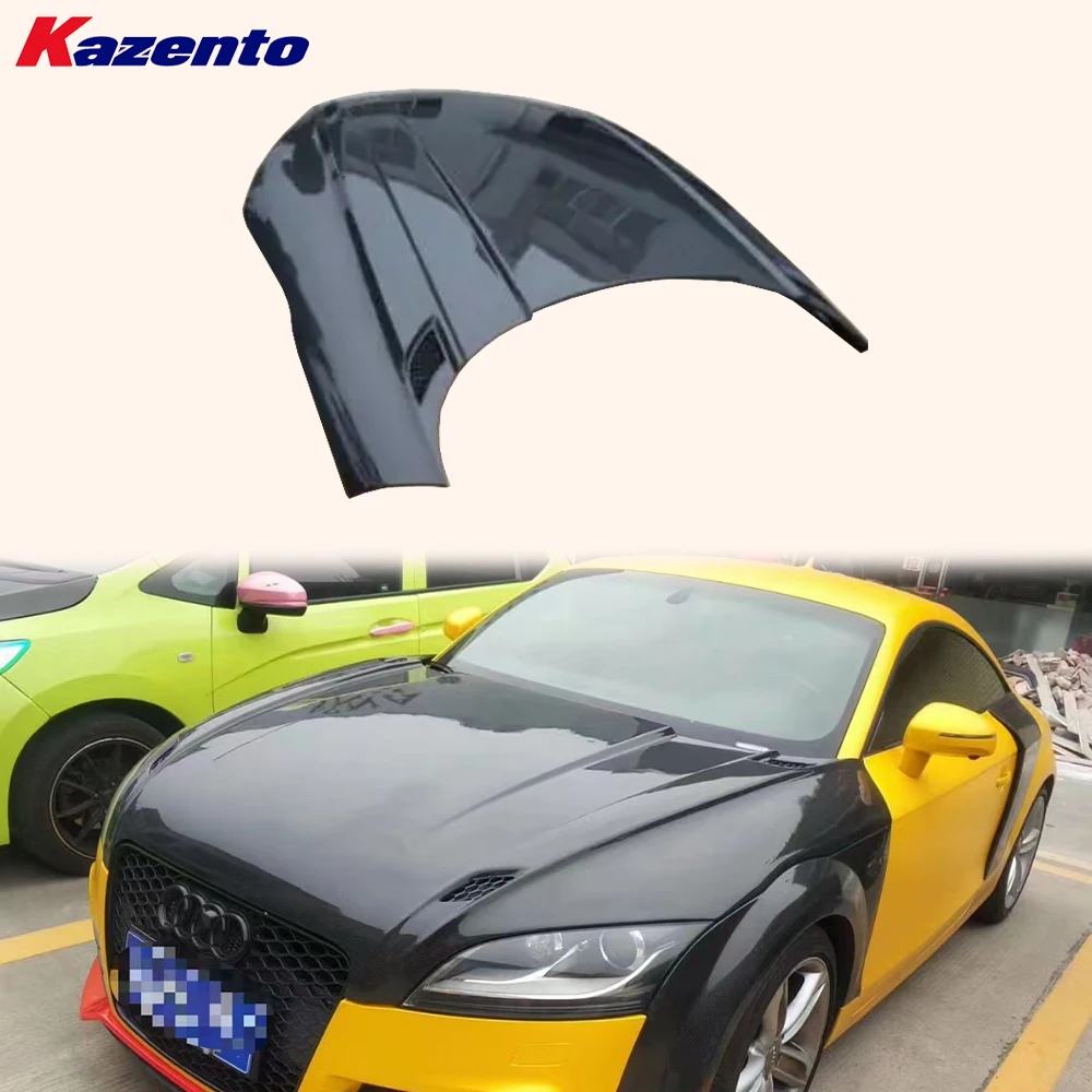 For Audi TT MK2 TTS TTRS 8J Coupe 2006-2014 Vented Cooling Carbon Fiber Hood