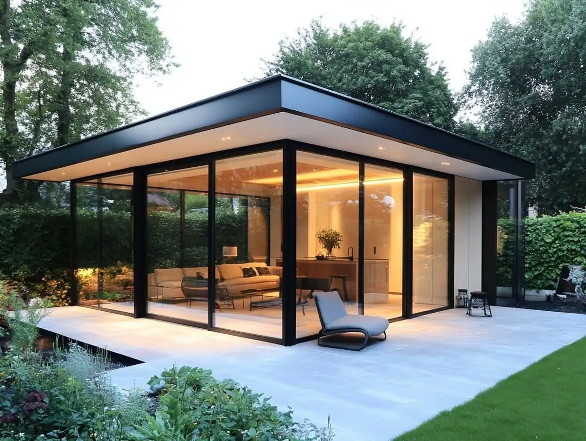 Energy Efficient Sliding Aluminum Patio Door with Large Double Panel Reflective Glass Custom Multi-Track Sliding Doors for Yard