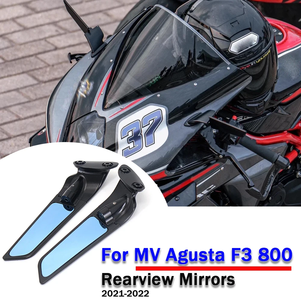 

For MV Agusta F3 800 Wind Wing Rearview Mirrors MV AGUSTA F3 800 Accessories Stealth Mirror Adjustable Sports Rear View Mirror