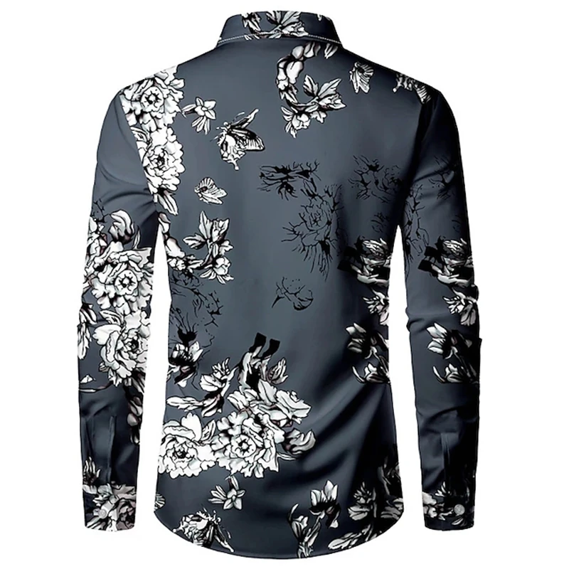 2024 Men's Suit Shirt Party Fashion New Design Fashion Black With Lapels High Quality Soft And Comfortable Shirts Clothing