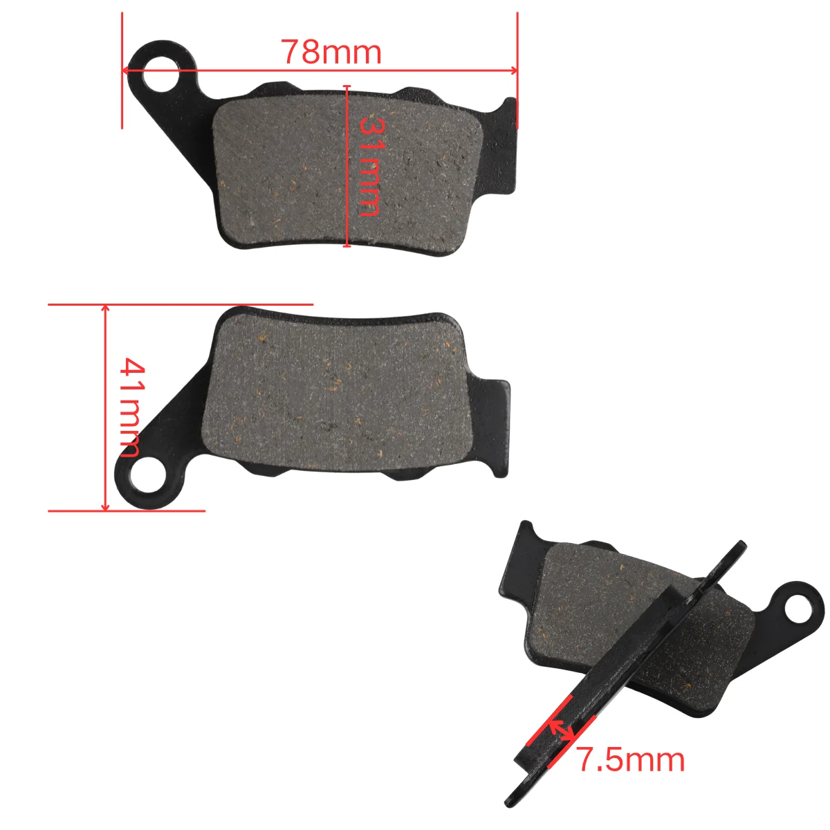 Motorcycle Alloy Front And Rear Brake Pads For KTM SX SXF EXC EXCF XC XCW XCFW 85-625 Motocross Dirt Bike Parts view 5