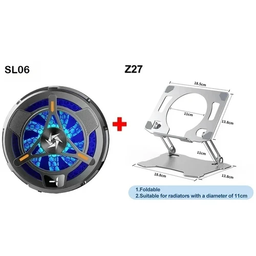 Imagen 2 del producto Radiador de refrigeración semiconductor Peltier magnético para tableta, Enfriador de juegos de área grande con soporte para IPad Android, disipador de calor plano y fresco