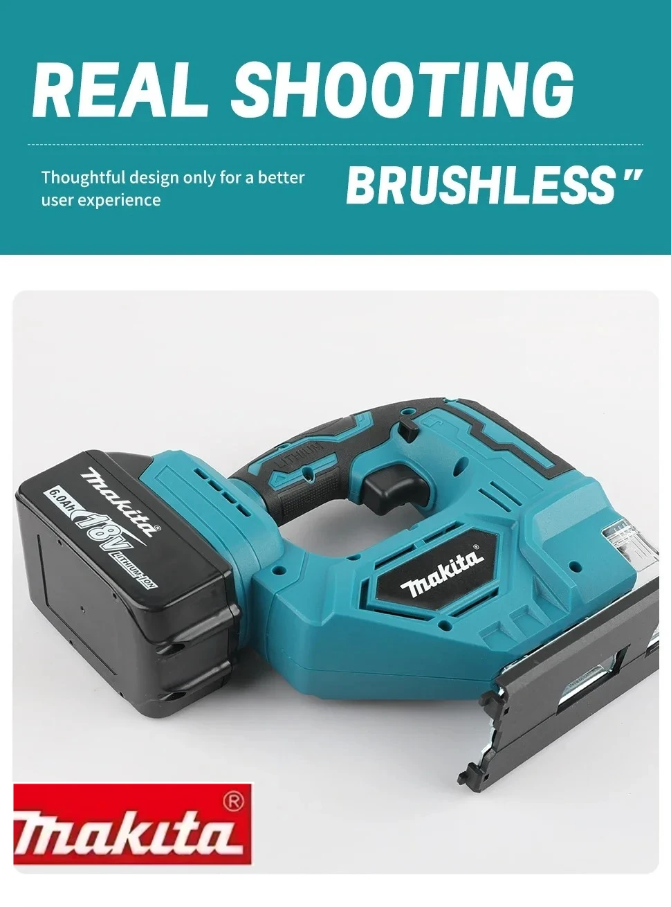 

Makita DJV182Z 340W Brushless Jigsaw 18V Without Battery with Saw Blade Cordless Barrel Handle Portable Carpenter Power Tool