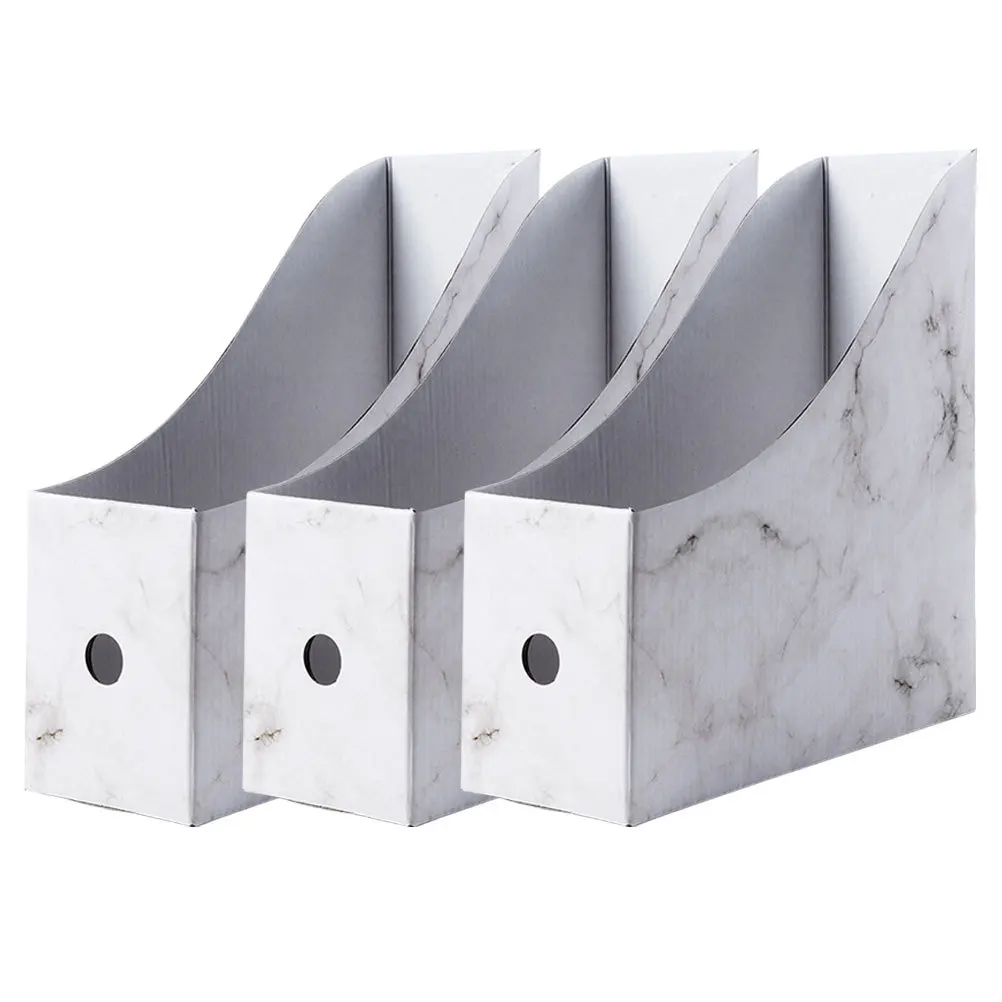 

1Set Waterproof Marble Document Holder Paper File Organizer Desk Storage Rack Magazine Holder Desktop File Box Office Organizer
