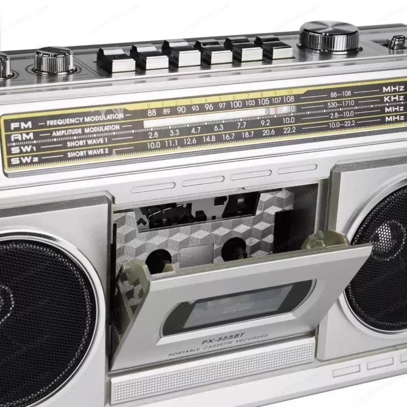 Multiband Recorder Radio FM Tape RecordeR Dual Speaker Desktop recorder