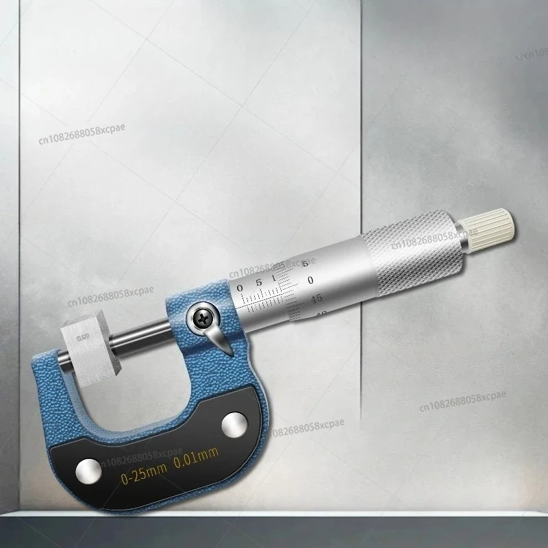 

Mechanical Outer Diameter Micrometer Spiral Micrometer Thickness 0-25mm High Precision Thickness Gauge Thousand Caliper