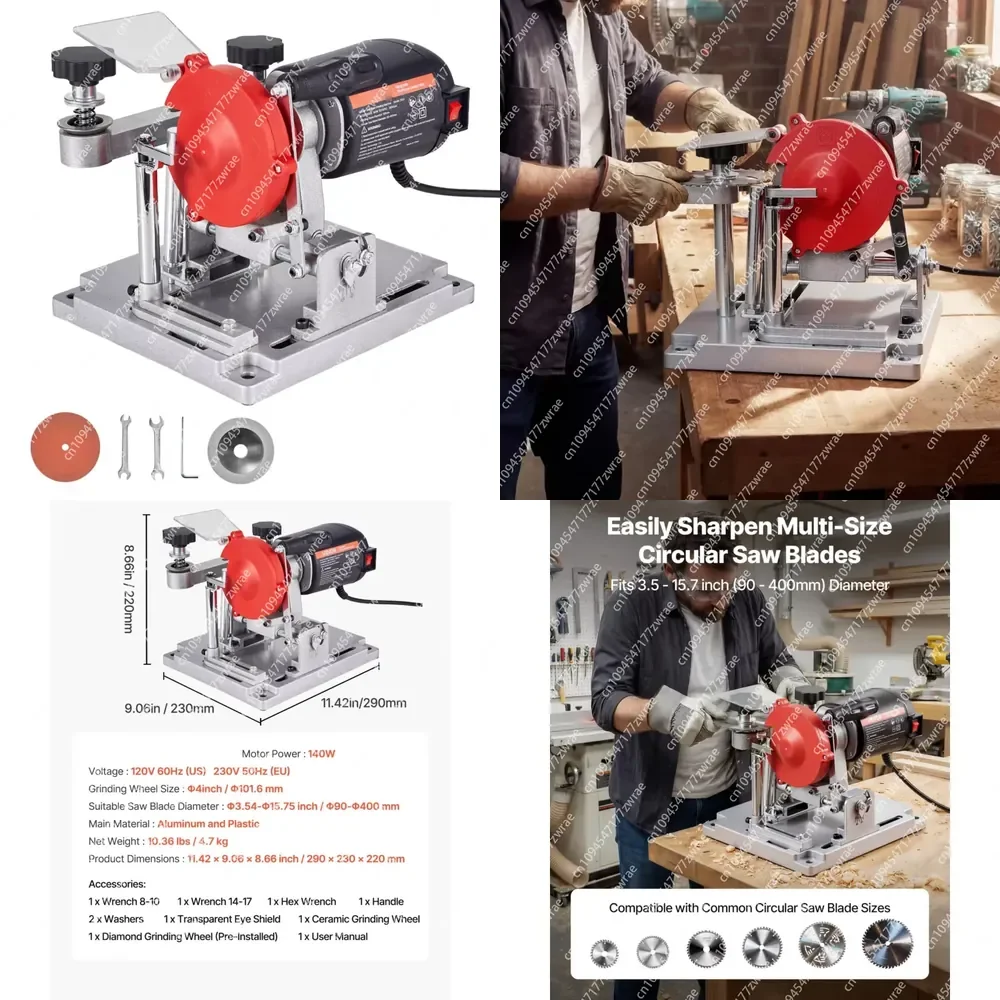 Circular Saw Blade Sharpener, Electric Saw Blade Sharpening Machine With 4