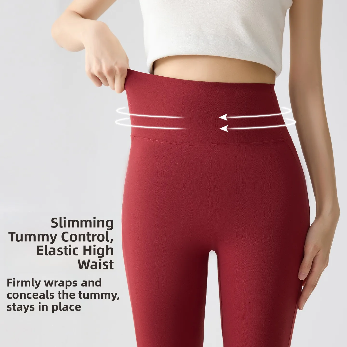 Pantalones de Yoga finos de verano para mujer, pantalones Bootcut con Control del vientre de Arca de cintura alta, prendas de vestir exteriores, pantalones largos adelgazantes, mallas