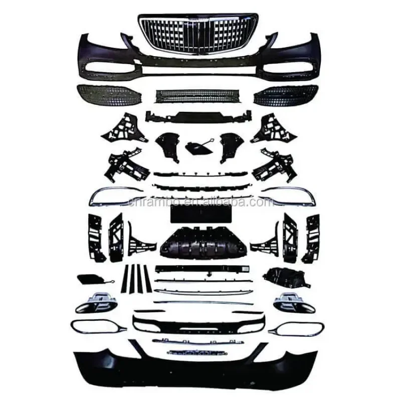 

Upgrade Modification KitW222 S Class Body Kit Front Bumper Grill Parts Diffuser Spoiler Upgrade Kit S CLASS W2