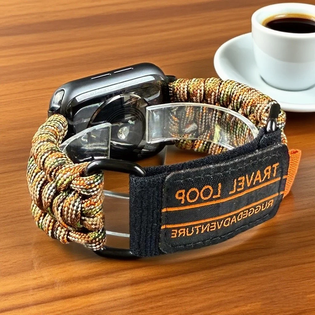 ل سوار ساعة أبل 46 مللي متر 55 مللي متر 44 مللي متر 42 مللي متر 41 مللي متر 40 مللي متر حزام iwatch 10/9/8/7/6/5/4/3/se كوريا iwatch الترا 2/1 49 مللي متر سوار النايلون