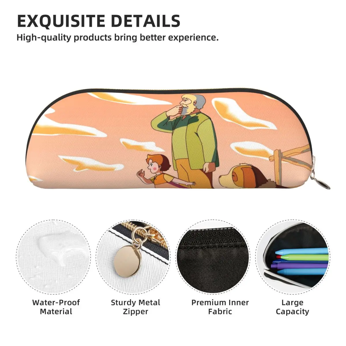 حافظات أقلام رصاص من هايدي، حقيبة تخزين قرطاسية، صندوق أقلام بسعة كبيرة، حقيبة أقلام رصاص للمدرسة للبنين والبنات