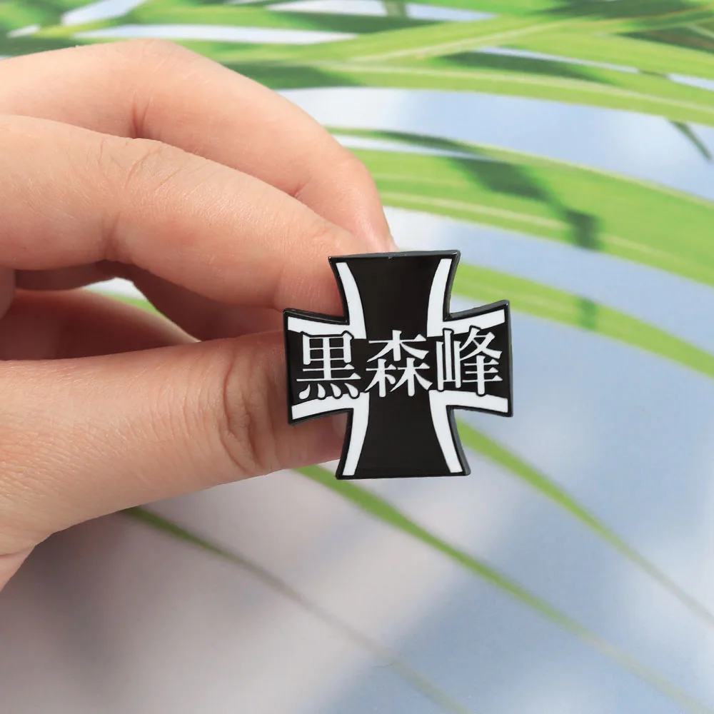 Anime Girls und Panzer Emaille-Pins Kuromorimine & BC Freedom Academy Schulemblem Abzeichen Metallbrosche Cosplay Schmuck Geschenk für F – Detail 13