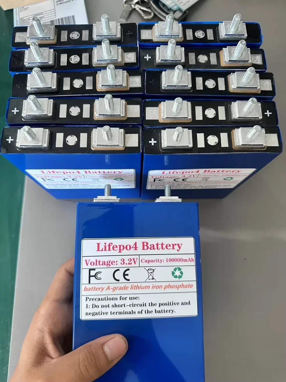 100% New 3.2V 100Ah LiFePO4 battery cell Lithium iron phosphate deep cycles for diy 12V 24V 36V 48V solar energy UPS power