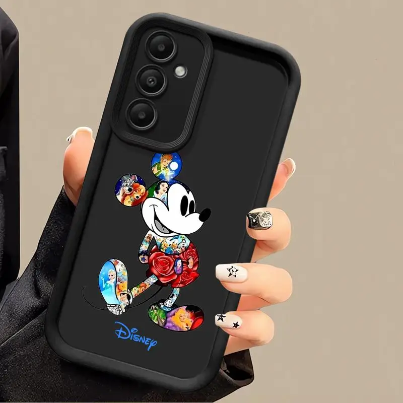 phone case for Samsung Galaxy A55 A52 A33 cases A24 A15 A12 A23 A22 5G A54 A52s A53 A14 funda Cover Disney Mickey Stitch Minnie