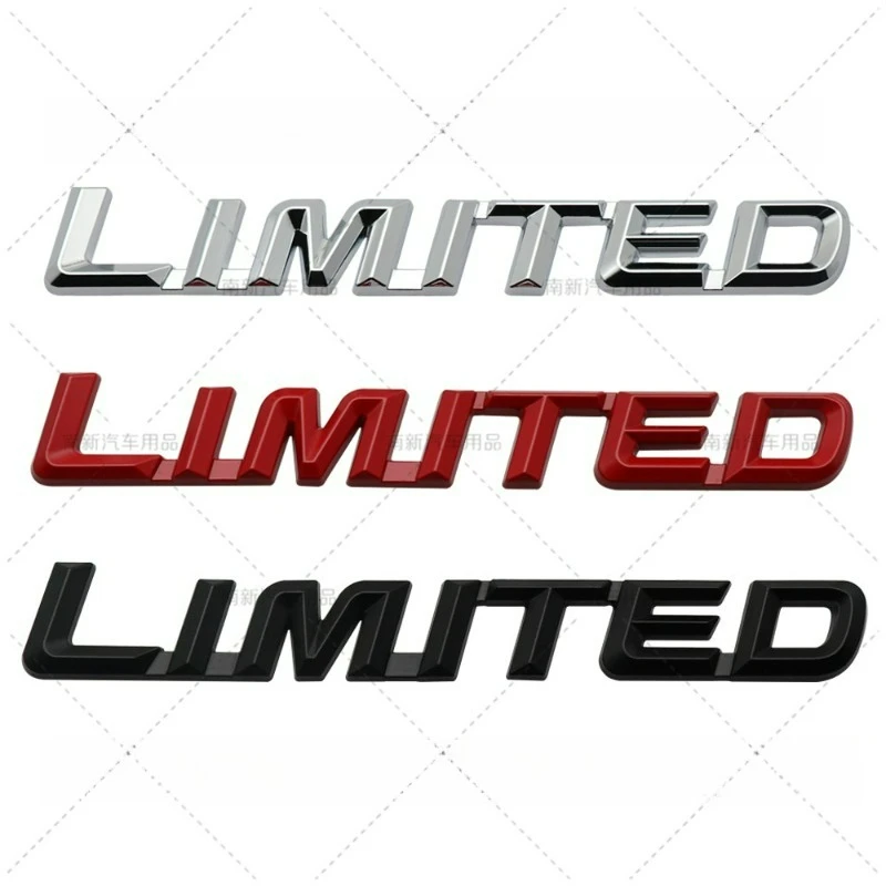 

High-quality Modified Car Stickers LIMITED Connected Metal Letter Car Body Scratch Coverage Personalized Display