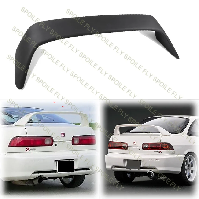 1994-2001 ECCPP Type-R Style Rear Trunk Spoiler Wing Lip For Honda Acura Integra Matte Black Gloss Black By Body Kit ABS