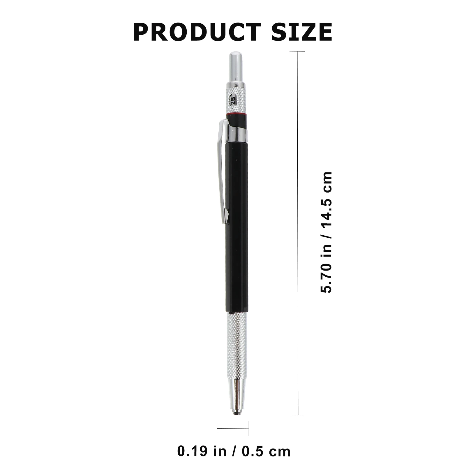 

2 Sets Carpenter Pencils Non slips Grip Marking Pens for Woodworking Mechanical Pencil Lead refillable Pocket Clip Design