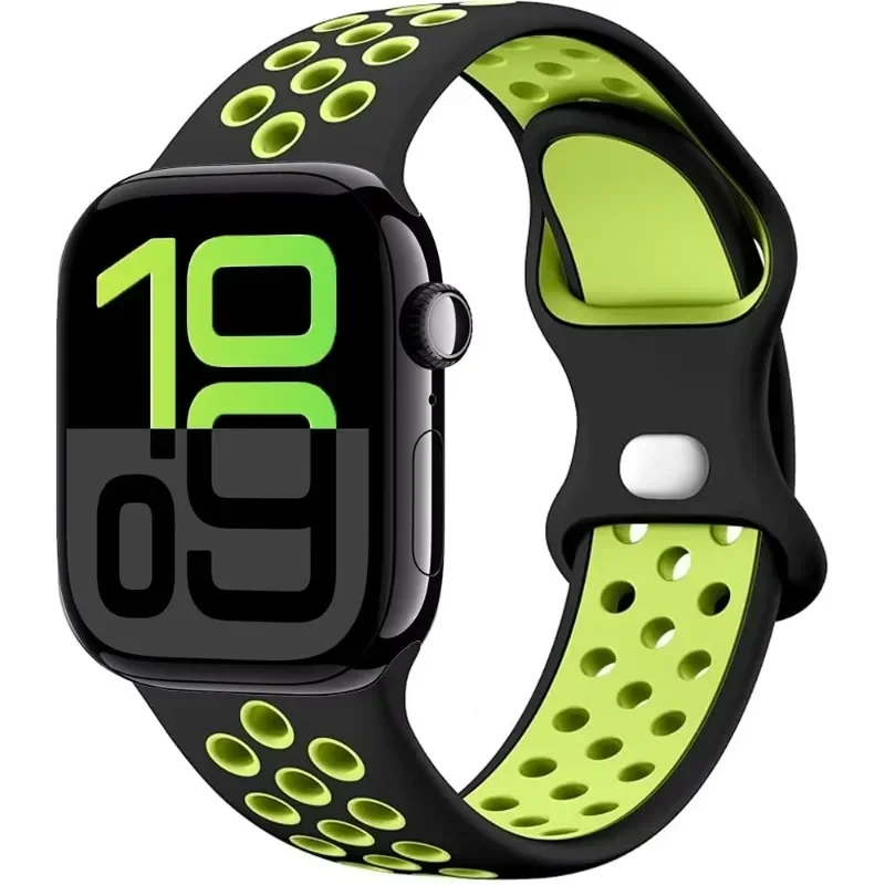 Pulseira de silicone para apple watch ultra2 49mm 10 9 8 7 6 5 4 se pulseira confortável iwatch 44mm 46mm 45mm 42mm 41mm 40mm