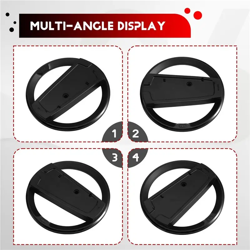 M51K-Stable Anti-Slip RGB Vertical Stand For PS5 Slim/For PS5 Pro Game Console LED Cooling Base view 3