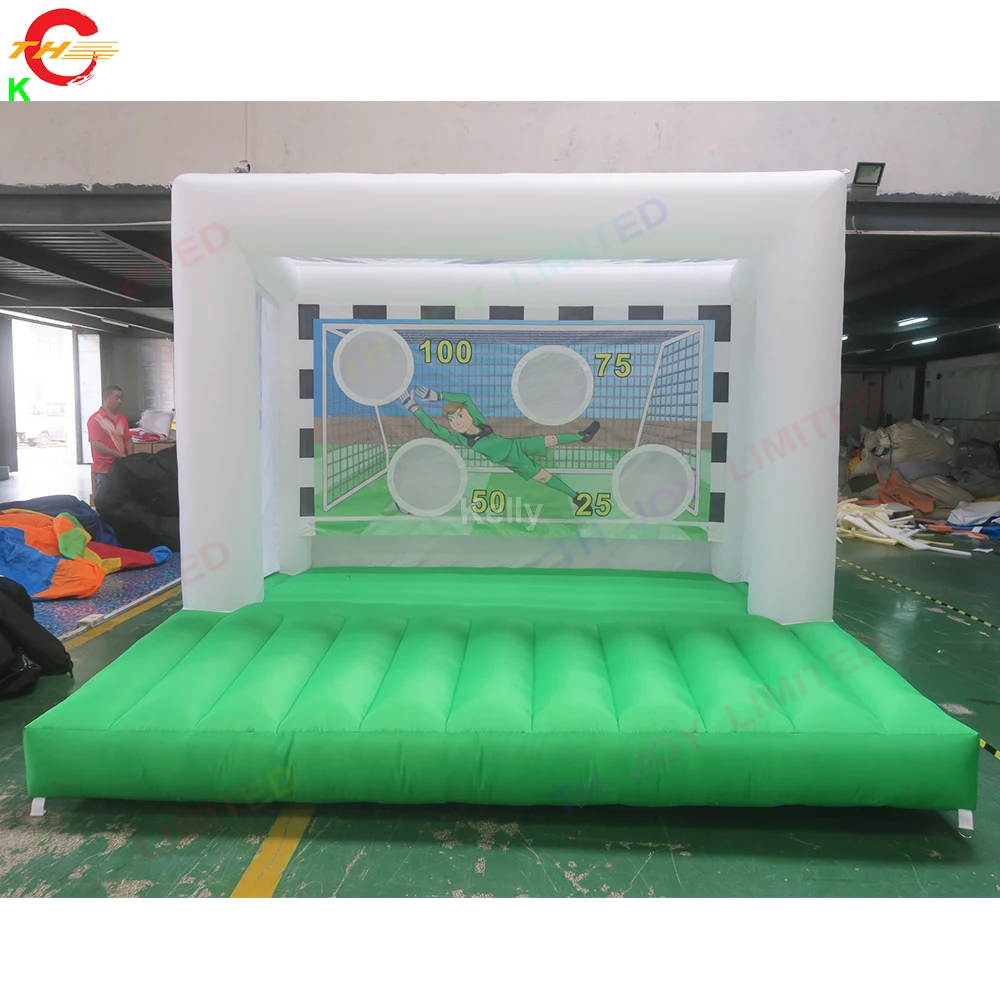 Free Shipping 5x7x5mH Giant Inflatable Football Goal Soccer Shooting Target Carnival Game Toys Structure for Sale