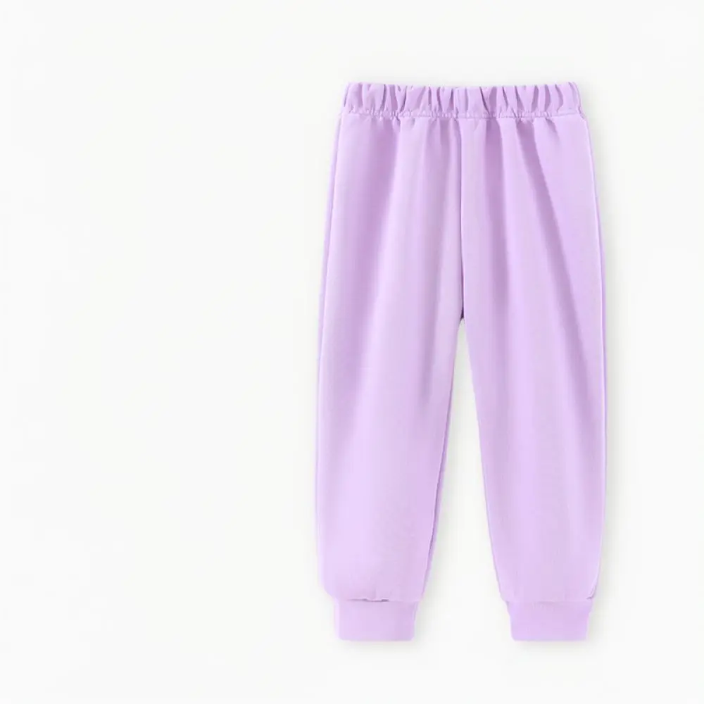 Autumn Kids Athletic Jogger Pants Soft Cotton Solid Color Trousers Comfortable Breathable School Daily Wear For Boys Girls