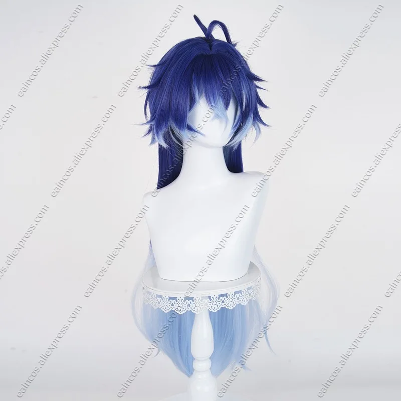Peluca de Cosplay Flins de 85cm de largo, grueso, esponjoso, colores mezclados, pelo sintético resistente al calor para Halloween
