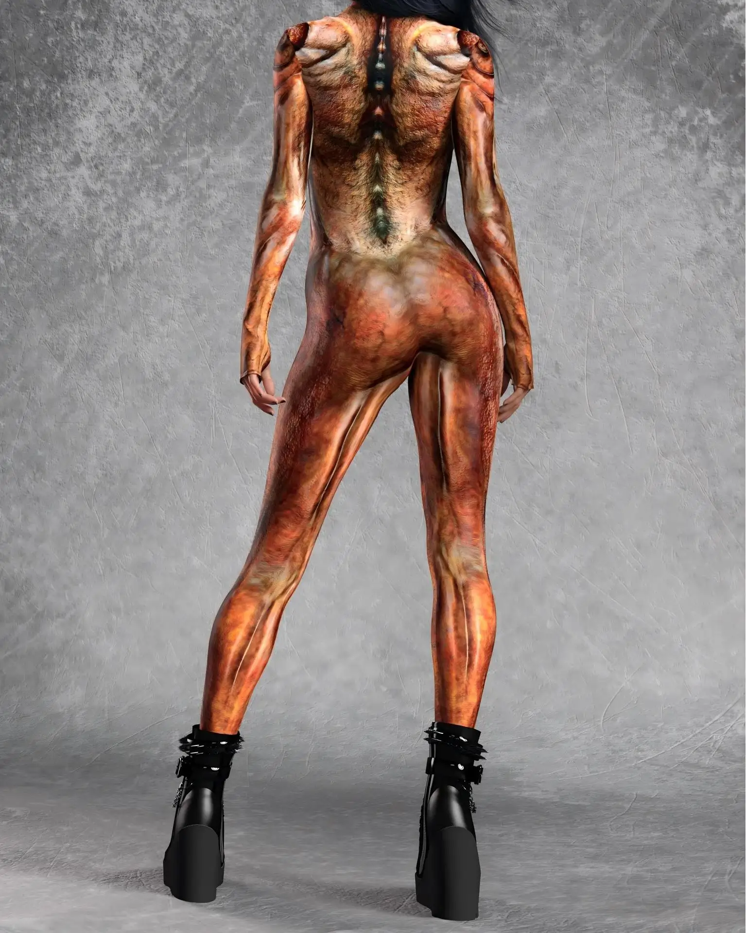 Modischer Rosa Erwachsenen-Damen-Jumpsuit Cosplay-Strumpfhose Punk-Steampunk-Bodysuit Karneval Bühnenauftritte Rollenspiel-Kostüm Neu 2026 – Detail 10