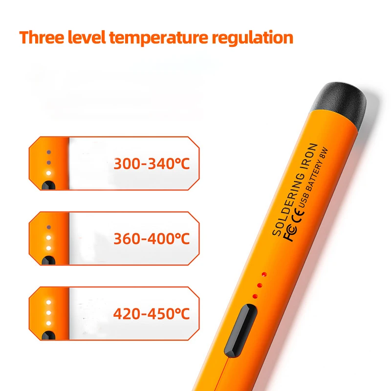 Imagem -04 - Usb Soldering Iron Powered Pequena Caneta de Solda para Casa e Exterior Conveniente