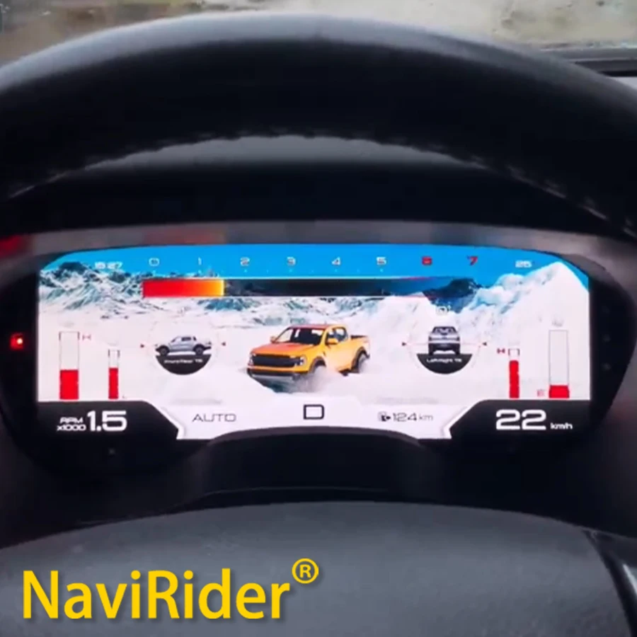 

Digital Dashboard Panel For Ford Ranger Everest 2016-2021 Instrument Cluster Virtual Cockpit GPS Speedometer CLOCK Tachometer