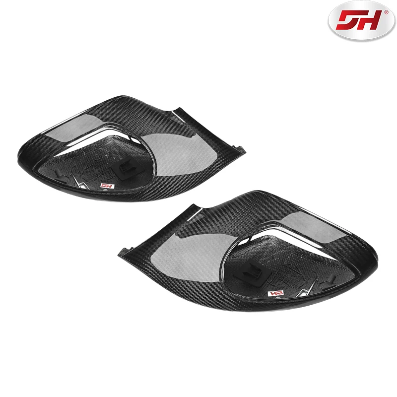 For Porsche Boxster 981 GT4 Sports Version Carbon Fiber Rear Mirror House Rplacement 2012-2016 (Left-hand Drive)