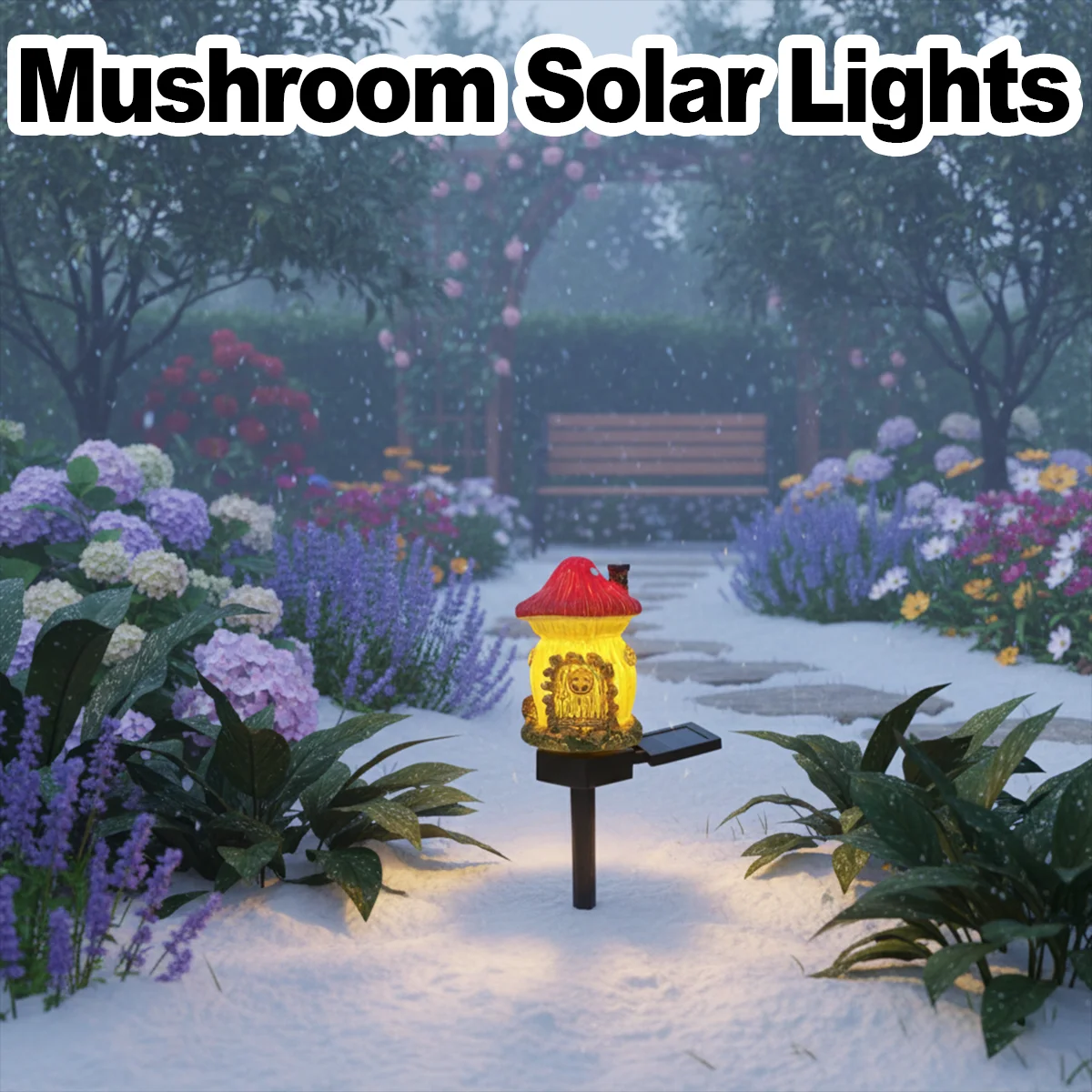 

Solar Resin Lights Outdoor Lawn Lamp Led Waterproof For Pathways Yard Backyard Decor Pathway Mushroom Creative Decorative Garden