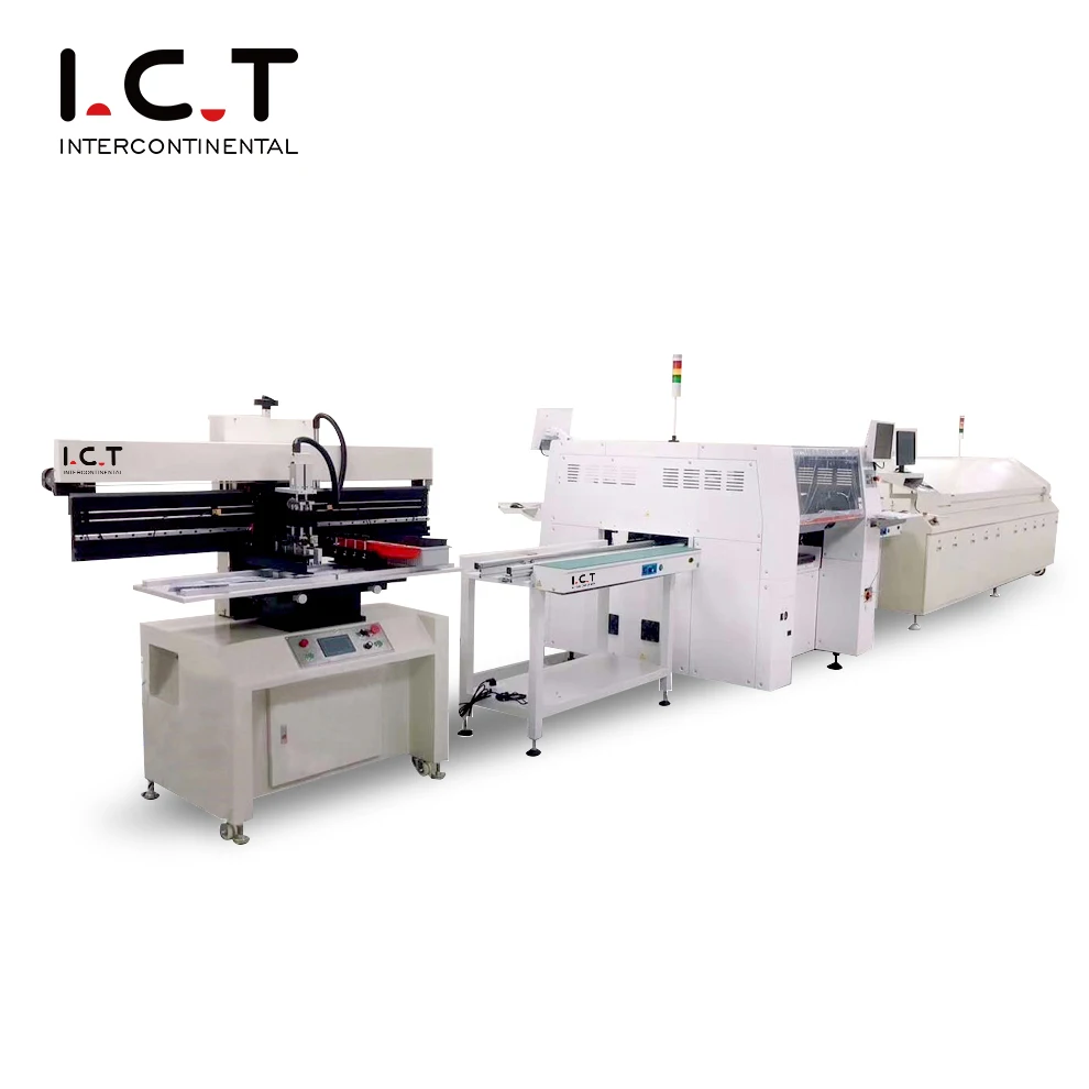 ICT Full Automatic Full Mounting Production Line SMT Machine Full Line Mobile PCBA SMT Line  With Low Price