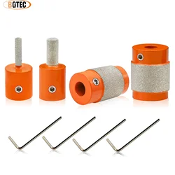 BGTEC 3/6/19/25mm Stained Glass Grinder Bit Head Tools For Glass Grinder Ceramic Tile Porcelain Milling Bit Wet Use Grinding