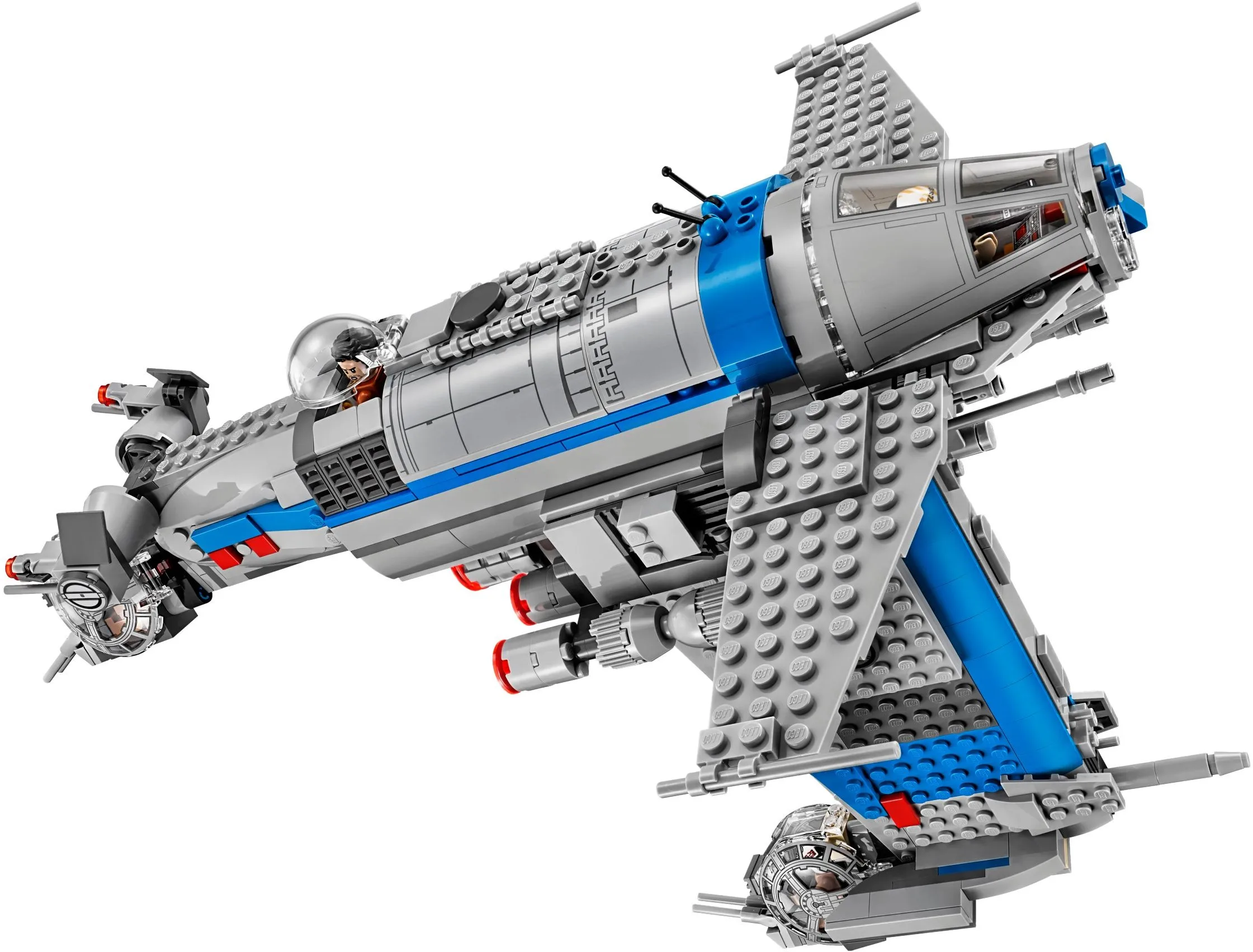 

778 шт. MOC-75188 серии Space Battle, бомбардировщик сопротивления, модель Starfighter, строительные блоки, технологические кирпичи 10914 для детей