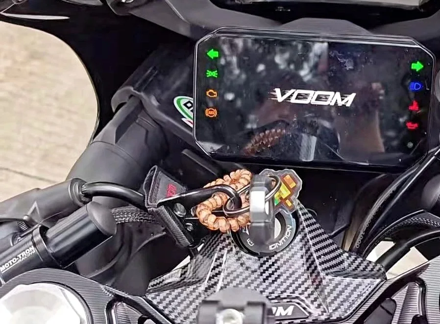 for cfmoto 500SR VOOM 2024 Modification Fuel Tank Cover,Fuel Tank Shield,Switch Cover,Key Cover Water Transfer Printing