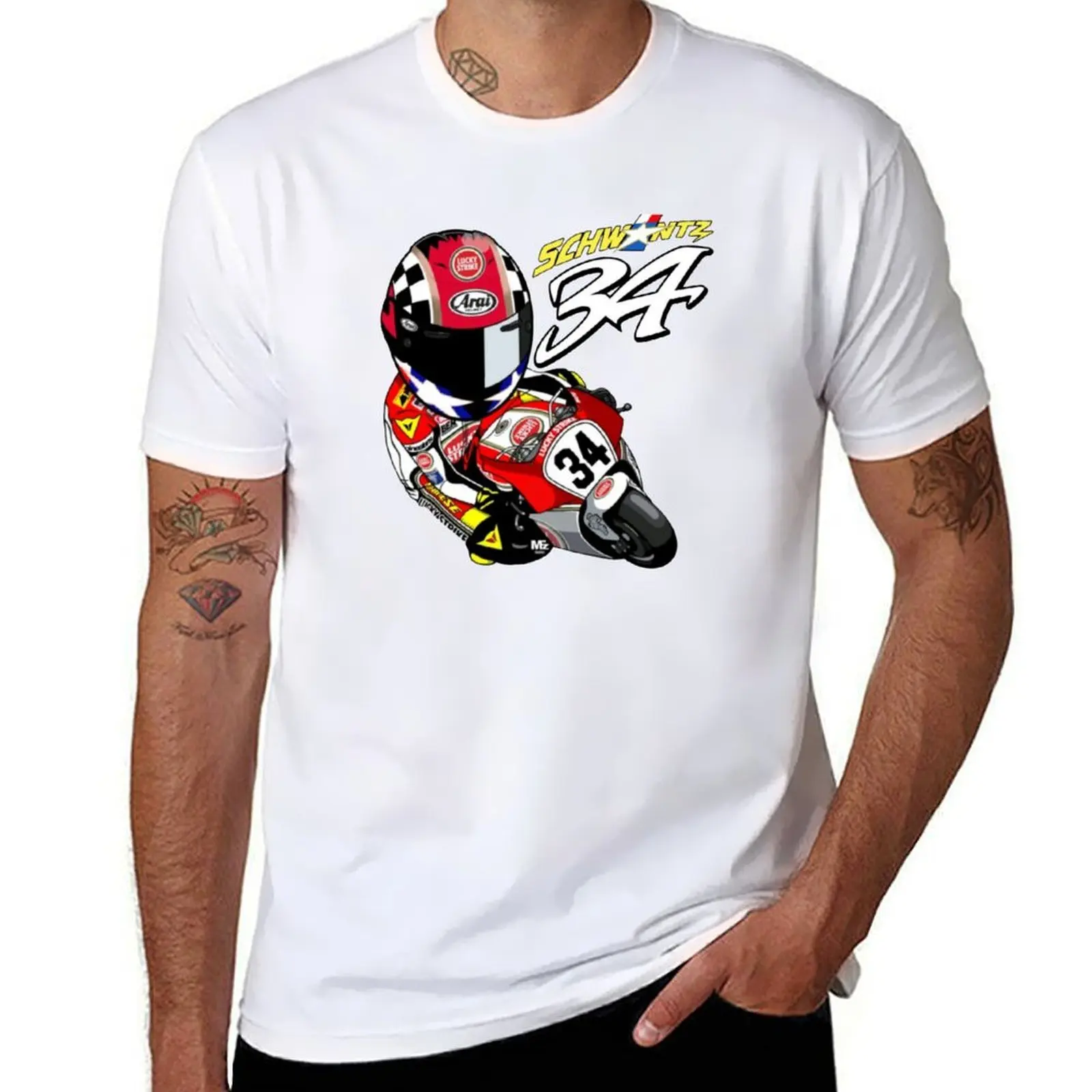 

Kevin Schwantz 34 T-Shirt t shirt man luxury black cotton t-shirt plain for man package T-Shirt