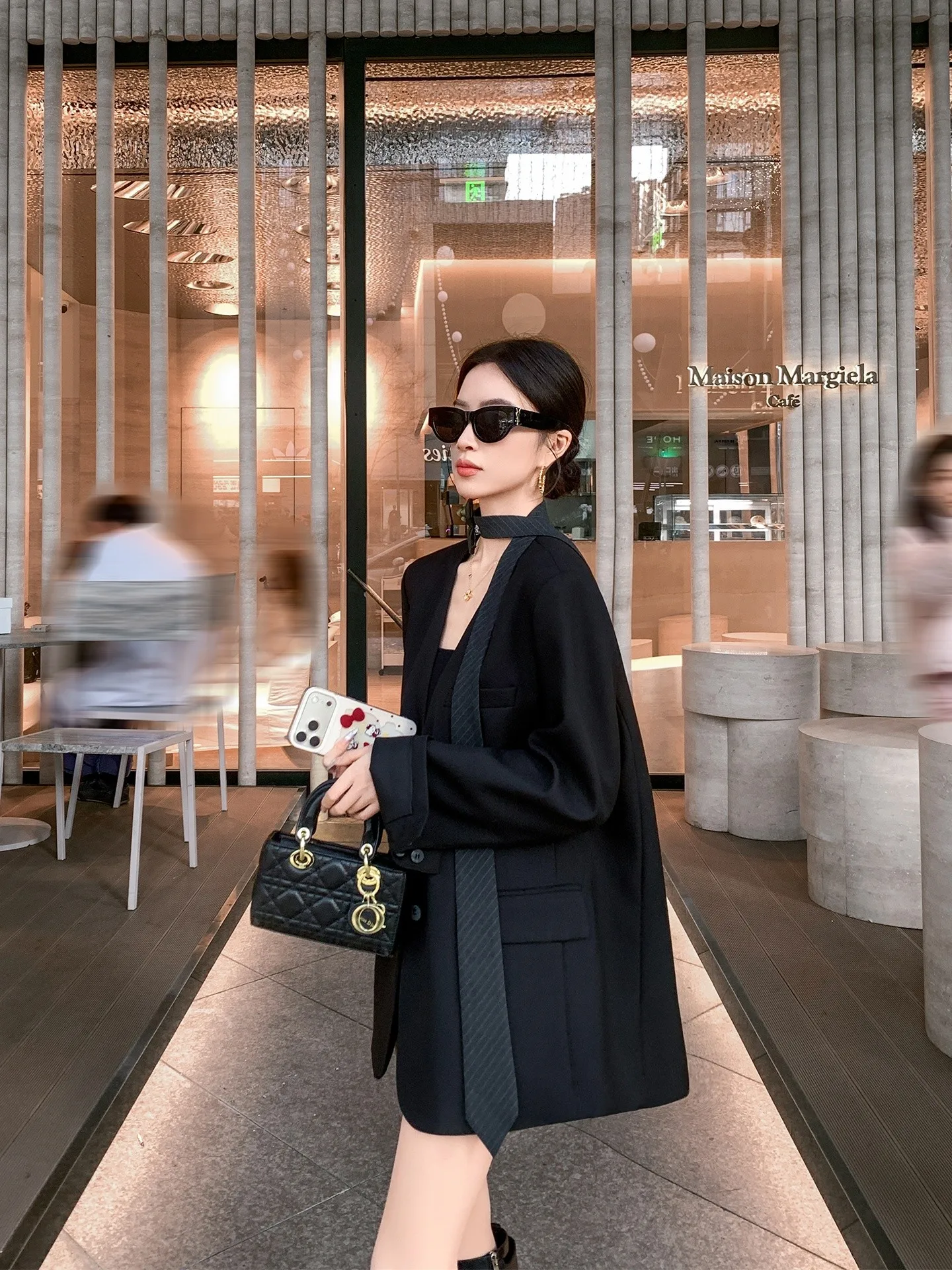 

Binguo Bla Sa Design No Collar Women's Suit Spring New Sle High-End Slimming Personali Outerwear Commute Stand Fit