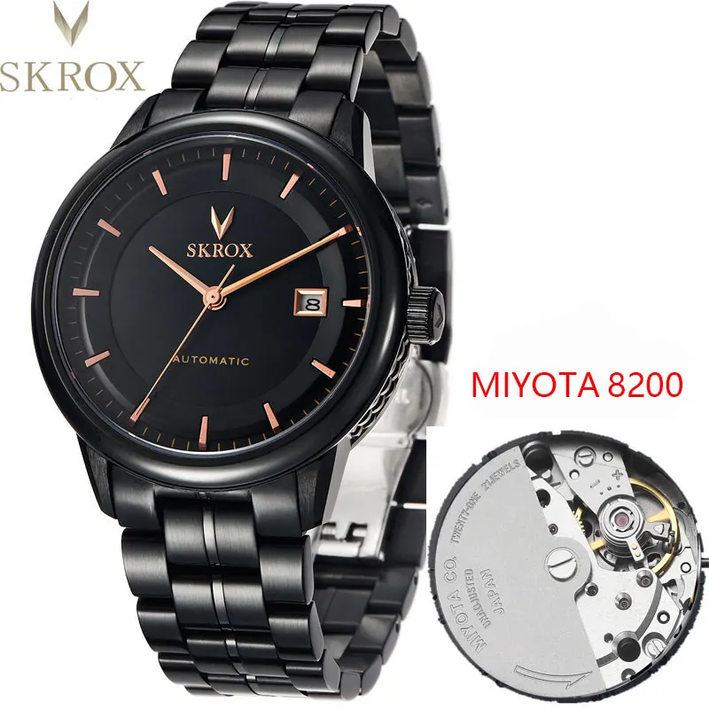 MIYOTA8200 Movement Japanese Automatic Man Watch Sapphire Stainless Steel High-End Luxury Mechanical Waterproof Male Wrist clock