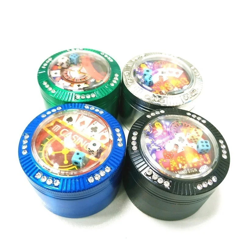 

50mm Spice Grinder with Dice Smoking Accessories Random Color