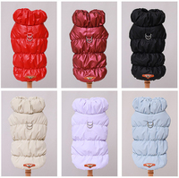 Winter Cat Puppy Jacket New Color Scheme Pet Down Jackets with D-ring for Small Dogs Cats Fashion Warm Kitten Clothes Mascotas