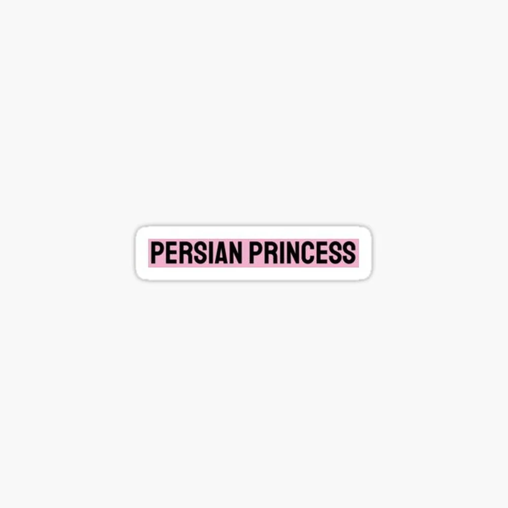 Persian Princess Sticker for Laptop Decor Bedroom Car Cute Cartoon Art Fashionable Public Suitcase