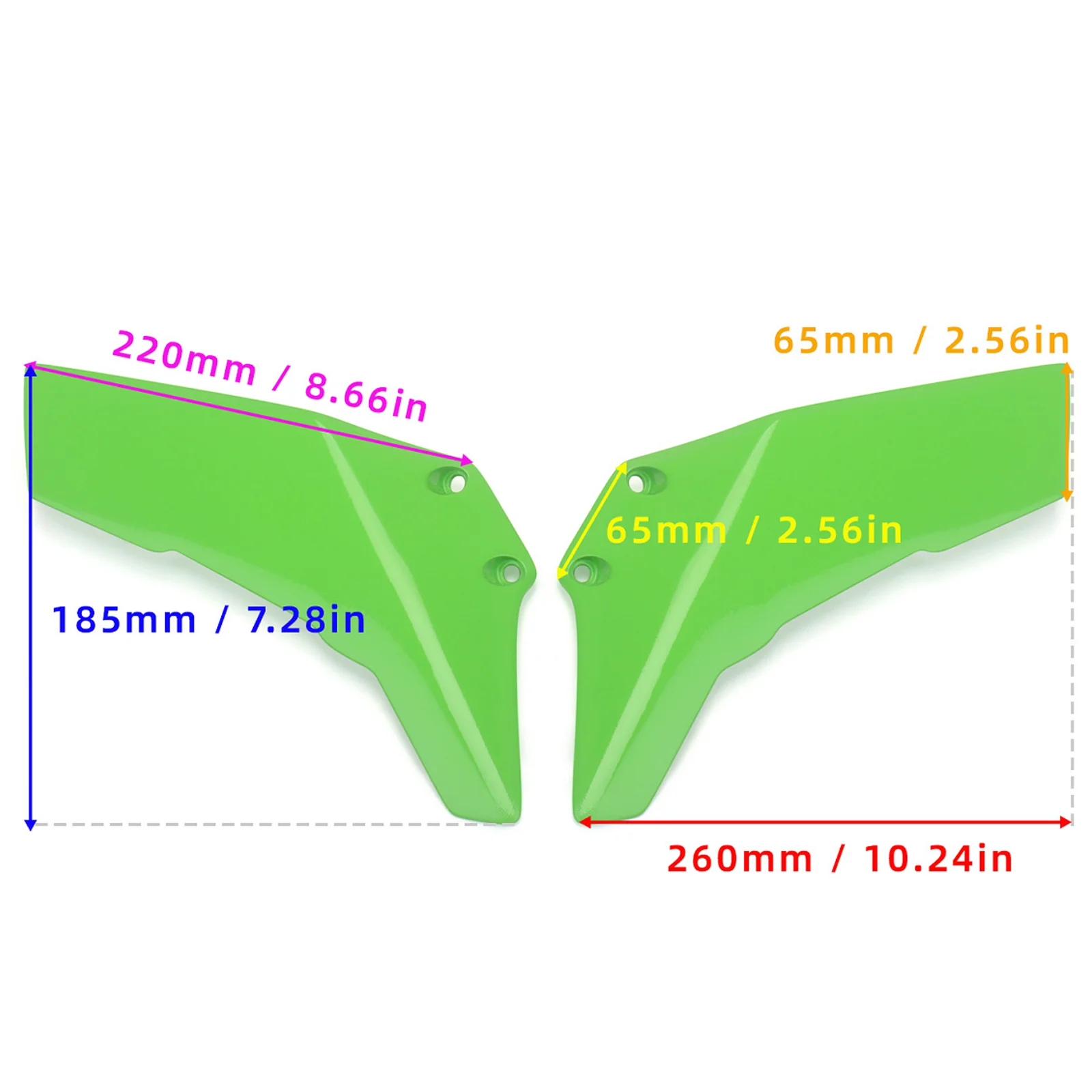 New Kawasaki Ninja 400 motorcycle accessories aerodynamic wing kit spoiler fixed wing suitable for Kawasaki NINJA 400 2018-2023