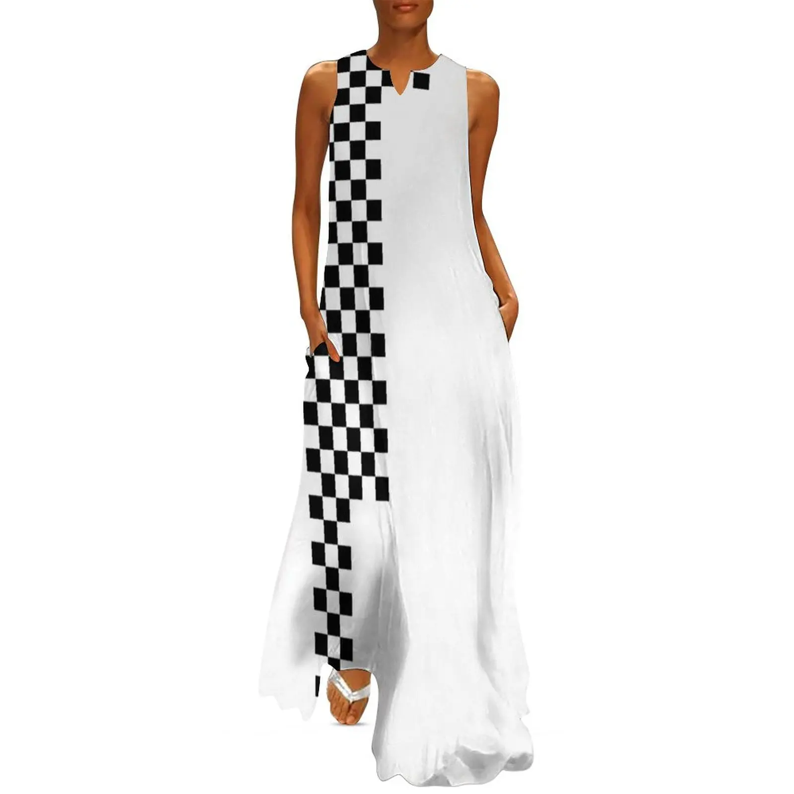 Ska Checkerboard Concept v1 Long Dress chic and elegant evening dress Bride dresses luxury dress