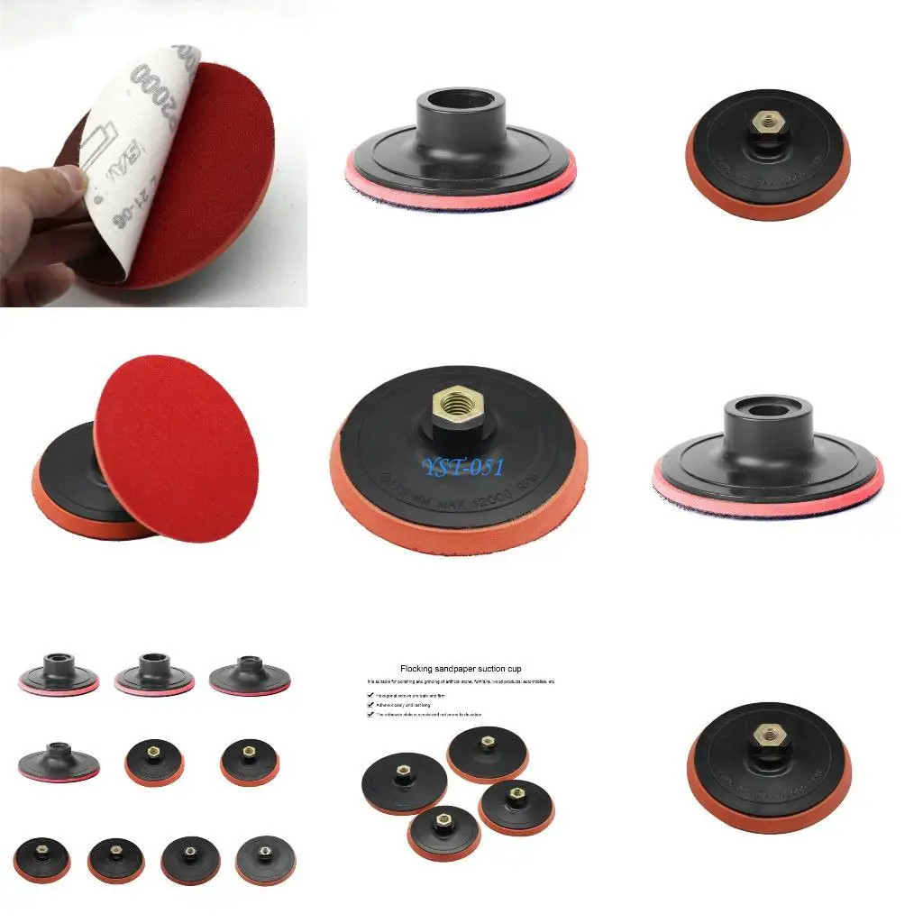 

E15A Adhesive Backing Sanding Pad Hexagonal Fastener System For Multiple Sanders And Materials