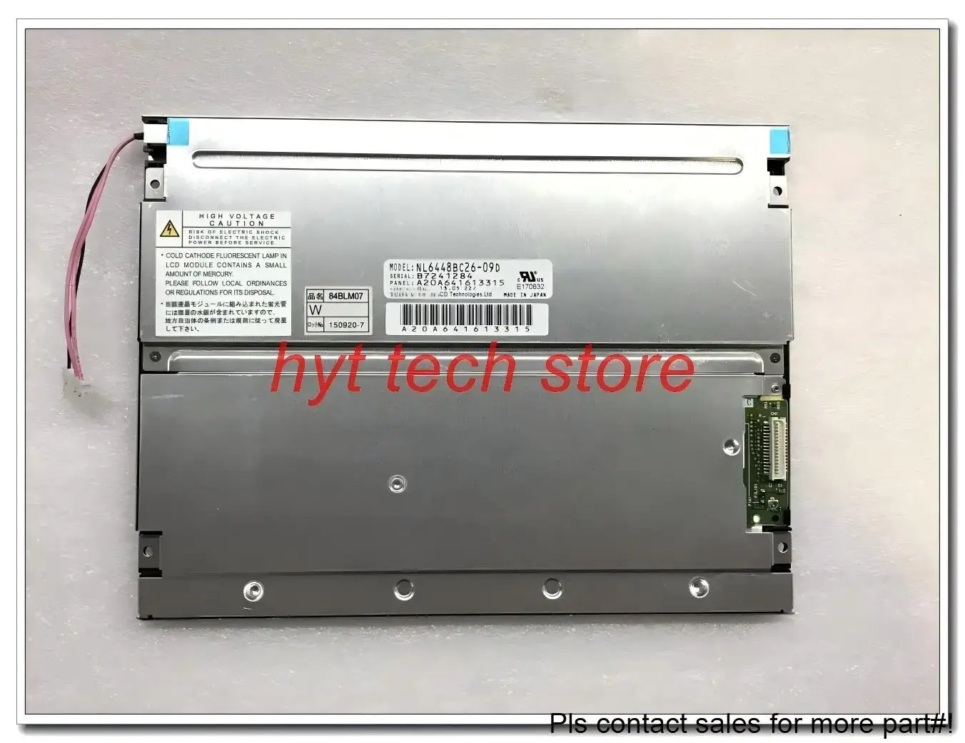 

Original 8.4 inch LCD Panel NL6448BC26-09 NL6448BC26-09D tested A+ grade before shipment