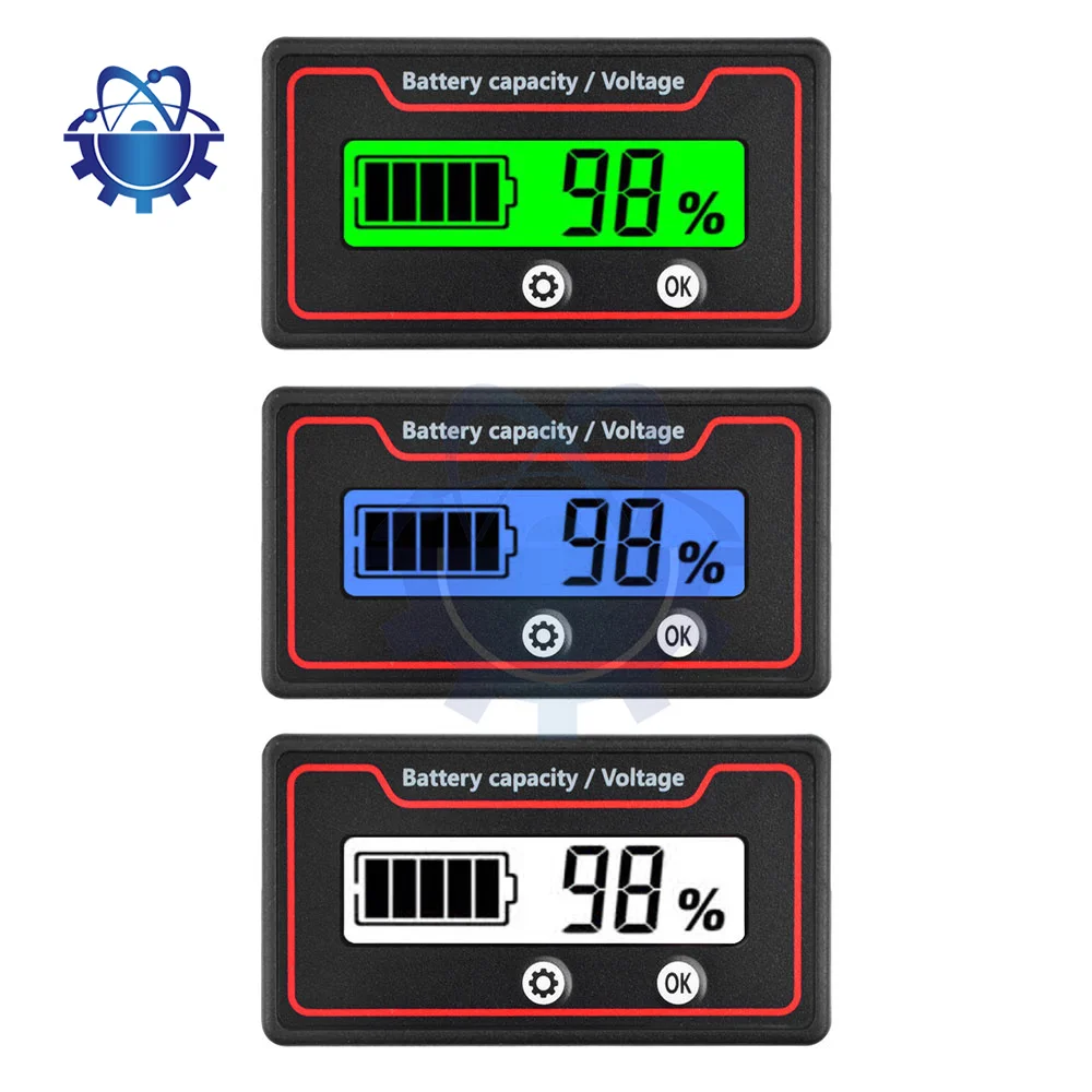 

9-120V 12V 24V 48V индикатор емкости аккумулятора монитор автомобиля мотоцикла цифровой мощности процент вольтметр напряжения тестер измерительный инструмент