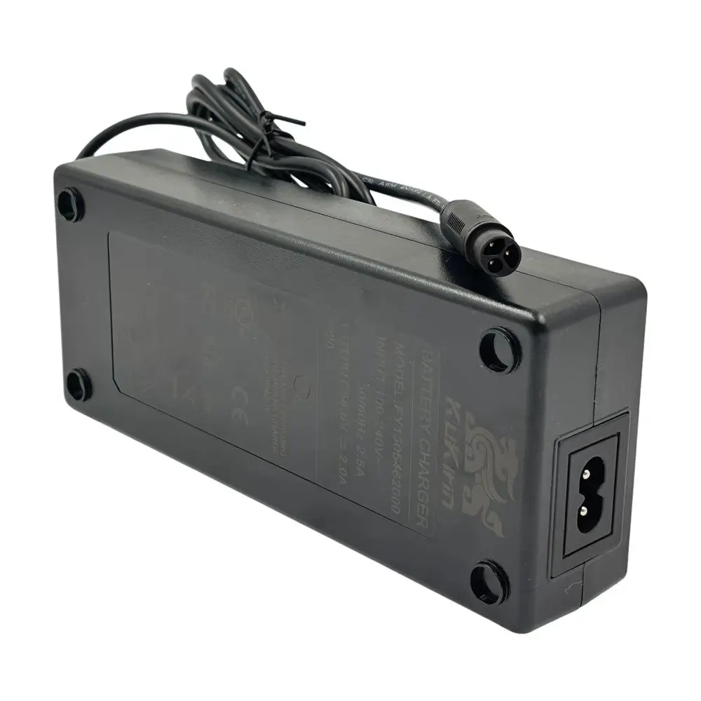 

54.6V 2A CQ Head 3 Hole Universal Charger With European Plug Adapter For Kukirin G2 pro 2024 NEW Electric Scooter Accessories